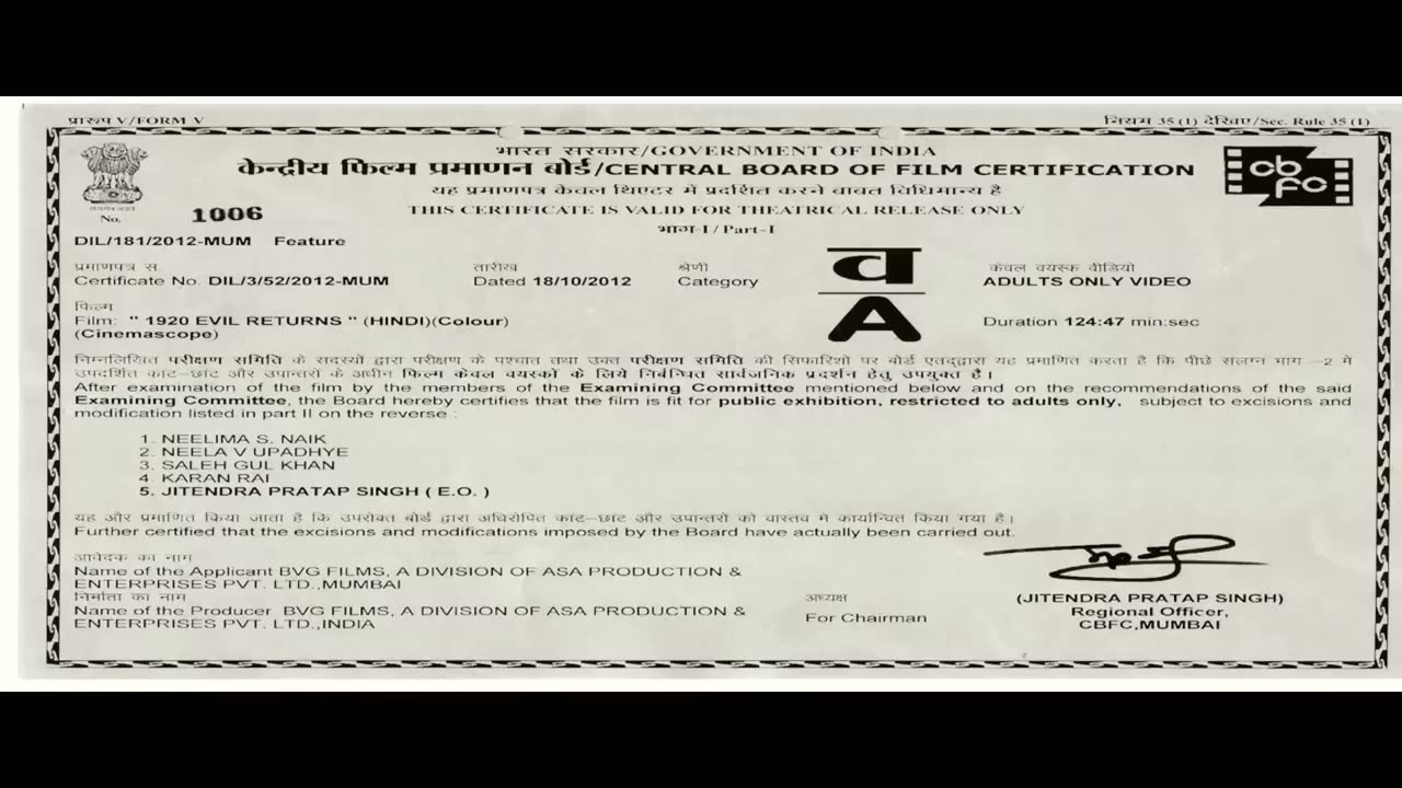1920： The Evil Returns (2012) Full Hindi Horror Movie ｜ Aftab Shivdasani, Sharad Kelkar, Tia Bajpai